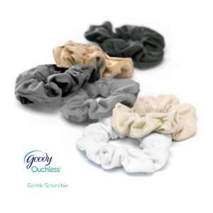    Pack of 8 Large Soft Fabric Scrunchies   Natural Colors Beauty