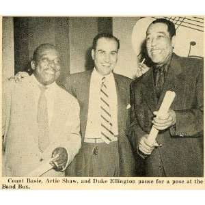  1953 Print Count Basie Artie Shaw Ellington Band Box 