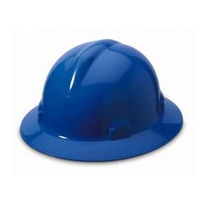  Willson Full Brim Hard Hat w/ Ratchet Suspension, Blue 