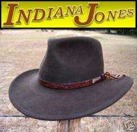   PROOF Indiana Jones Fedora ALLIGATOR Print band Crushable Hat NWT XXXL