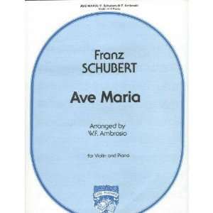  Schubert, Franz   Ave Maria D. 839. For Violin and Piano 