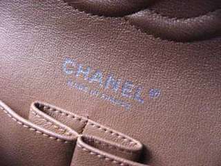 Chanel Lush Caramel Beige Classic Medium Flat Caviar Leather Flap Bag 