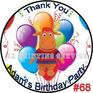   Birthday Invitation Thank You Cards Sticker Pkg Personalized  