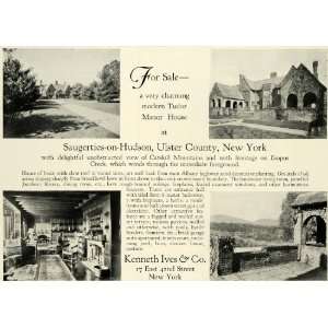 1931 Ad Kenneth Ives Saugerties on Hudson Ulster County NY Tudor Manor 