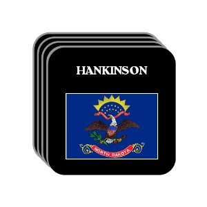  US State Flag   HANKINSON, North Dakota (ND) Set of 4 Mini 