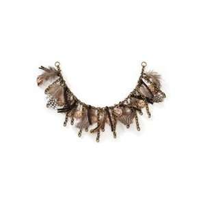  Darice Tori Necklace Top Half 1/pkg chain, Feathers, Beads 