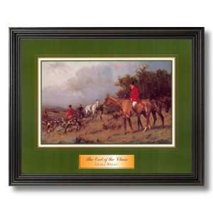   Fox Hunting End Of The Chase Horse Dog Animal Wildlife Pictures Art