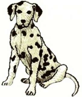Dalmatian Dog Iron On Applique Embroidered Patch 150414  
