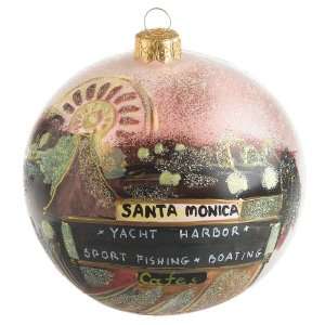 Ornaments To Remember Santa Monica (Pier/Carousel) Hand Blown Glass 