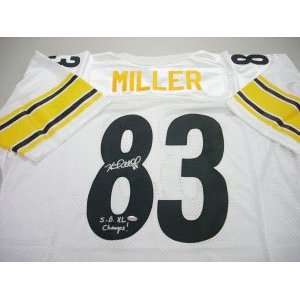  Heath Miller Signed Pittsburgh Steelers White Prostyle 