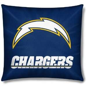 San Diego Chargers Throw Bed Pillow
