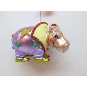  Whimsical Cute Baby Hippopotamus Hippo Christmas Ornament 