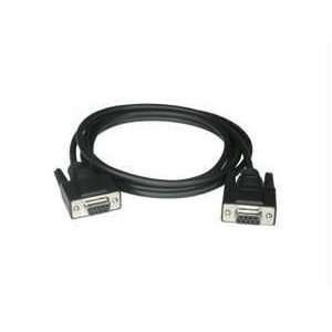  10ft DB9 F/F Null Modem Cable Black