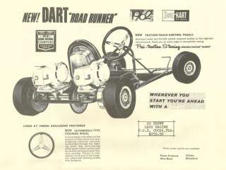 Vintage & Rare 1962 Rupp Dart Road Runner Go Kart Catalog Ad  