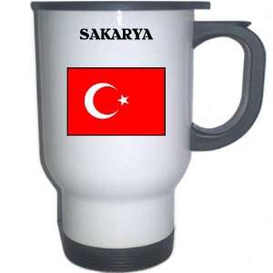  Turkey   SAKARYA White Stainless Steel Mug Everything 