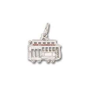  3565 Cable Car Sf Charm   Gold Plated Jewelry