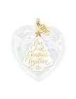 2010 Hallmark Ornament Our First Christmas Glass Heart