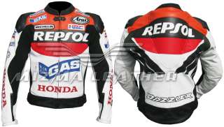 Honda Repsol Dazzler Motorbike Leather Jacket  