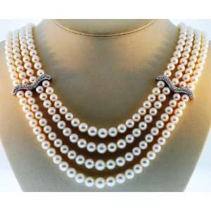   Diamond and Pearl Antonini Necklace (.79 ct. tw.) Antonini Jewelry