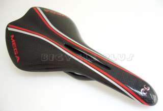 New MEGA Full Carbon Saddle Red Black 108g 16  