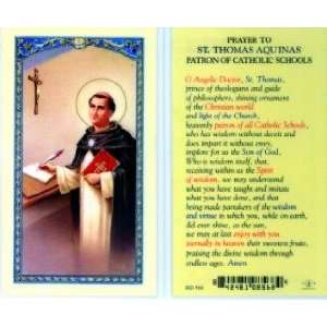  Prayer to St. Thomas Aquinas Holy Card (800 568)   10 pack 