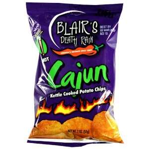 Blairs Death Rain Cajun Kettle Chip, 2 Ounce Packages (Pack of 28 