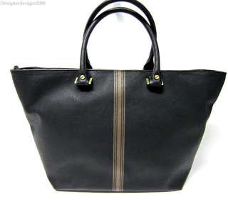 New w/tags$395 TORY BURCH ROSLYN BLACK Leather XL BIZ TOTE Bag Purse 
