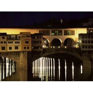 Ponte Vecchio and Reflections in the River Arno, Florence 
