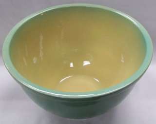 Early Roseville GREEN COLOR Large MIXING BOWL  