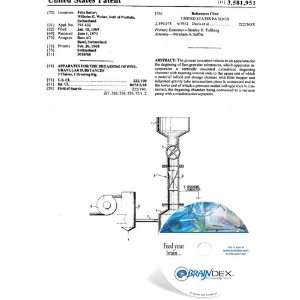   Patent CD for APPARATUS FOR THE DEGASSING OF FINE GRANULAR SUBSTANCES