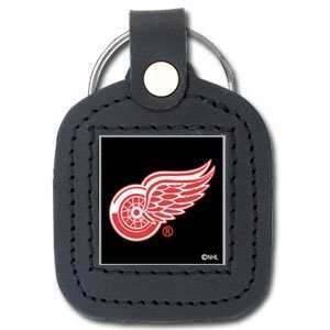    NHL Sq. Leather Key Ring   Detroit Red Wings: Sports & Outdoors