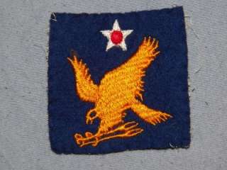   ARMY 2ND AIR FORCE FELT AS REMOVED ORIGINAL SNOWBACK EMBROIDERY  