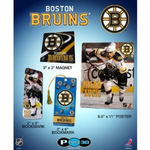   Bruins Milan Lucic 3D Poster, Magnet & Bookmark Set