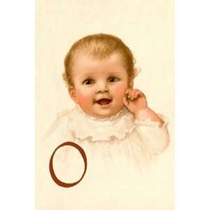  Baby Face O   Poster by Ida Waugh (12x18): Home & Kitchen