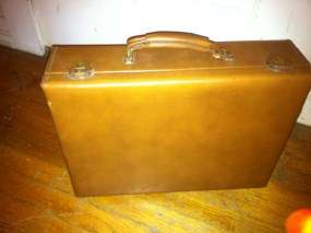 Vintage Leather Rexbilt Briefcase Attache Case Laptop Bag  