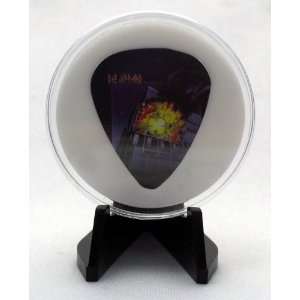 Def Leppard Pyromania Guitar Pick With MADE IN USA Display Case 