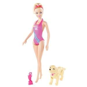  Barbie Team Barbie Swimmer Doll: Toys & Games