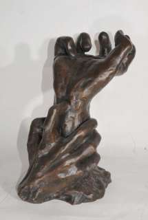 French Bronze Rodin Hand Sculpture Art  
