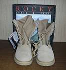 Rocky Hot Weather Military Boots 14.5N Desert Tan Leather and Nylon 
