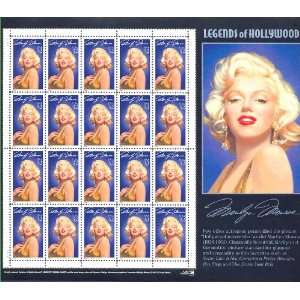   Monroe Legends of Hollywood Collectible Stamp Sheet 