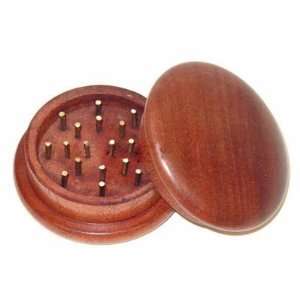    Quality 2 Inch 2 Piece Rosewood Wood Herb Grinder 
