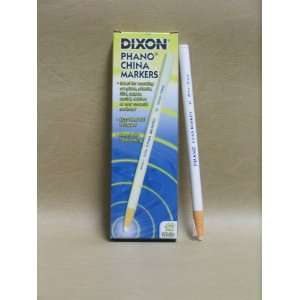  Dixon White China Marker (12 Pieces) 00092 Office 