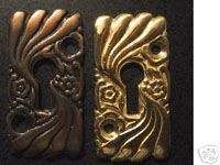 decorative door Roanoke brass key hole Escutcheons  