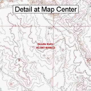  USGS Topographic Quadrangle Map   Needle Butte, Montana 