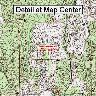  USGS Topographic Quadrangle Map   Marion North, Alabama 
