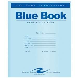  Roaring Spring Blue Exam/Testing Booklet,16 Page   Wide 