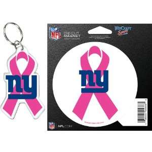 Wincraft New York Giants Breast Cancer Awareness Auto Pack  