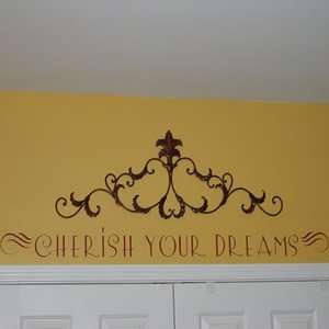 Cherish Your Dreams Wall Words Quotes Lettering Decals:  