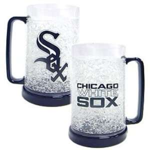  Chicago White Sox Freezer Mug   Set of Two Crystal Glasses 