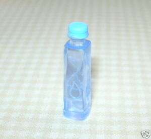 Miniature Light Blue Plastic Water Bottle DOLLHOUSE  